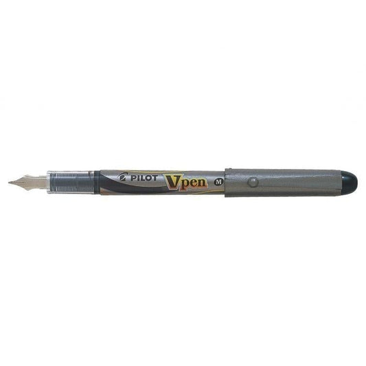 PLT V-Pen Silver Stylo Plume-Stylo Plume-Pilot Basics-Noir-Papeterie du Dôme