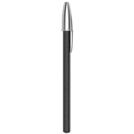 PNL Bic Cristal-Stylo Bille-Pinel et Pinel-Nickel Taurillon Black-Papeterie du Dôme