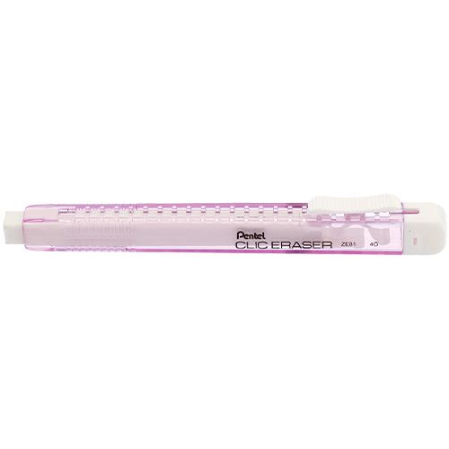 PTL ClicEraser Gomme ZE81-Gomme-Pentel-Rose-Papeterie du Dôme