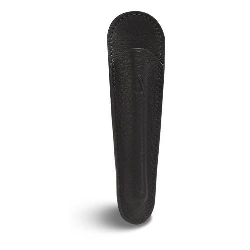RCF Grand Fourreau Stylo Riviera-Étui à Stylos-Récife-Noir couture ton sur ton-Papeterie du Dôme