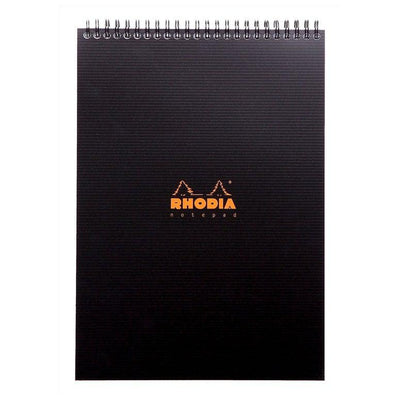 RHD Active Bloc Spirale A4 5X5 Noir 160p-Bloc-Rhodia-Papeterie du Dôme