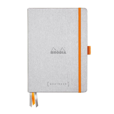 RHD Goalbook Carnet Rigide A5 Dots-Carnet-Rhodia-Argent-Papeterie du Dôme