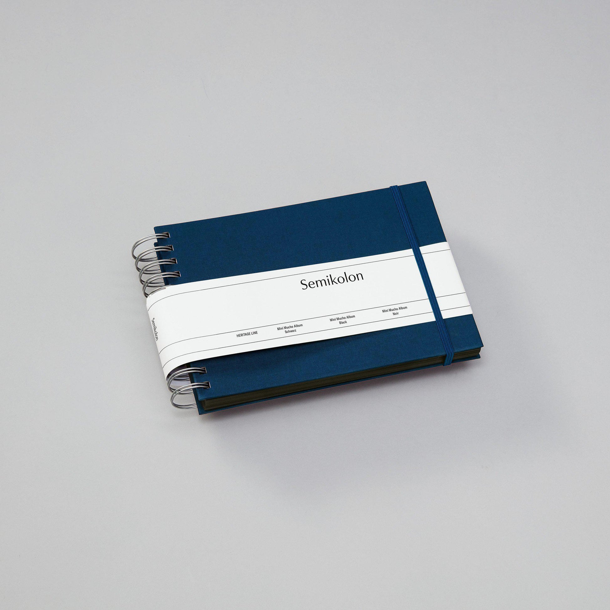 SMK Album Photo Mini Mucho-Album Photo-Semikolon-25 x 16 cm-Bleu Marine-Noir-Papeterie du Dôme