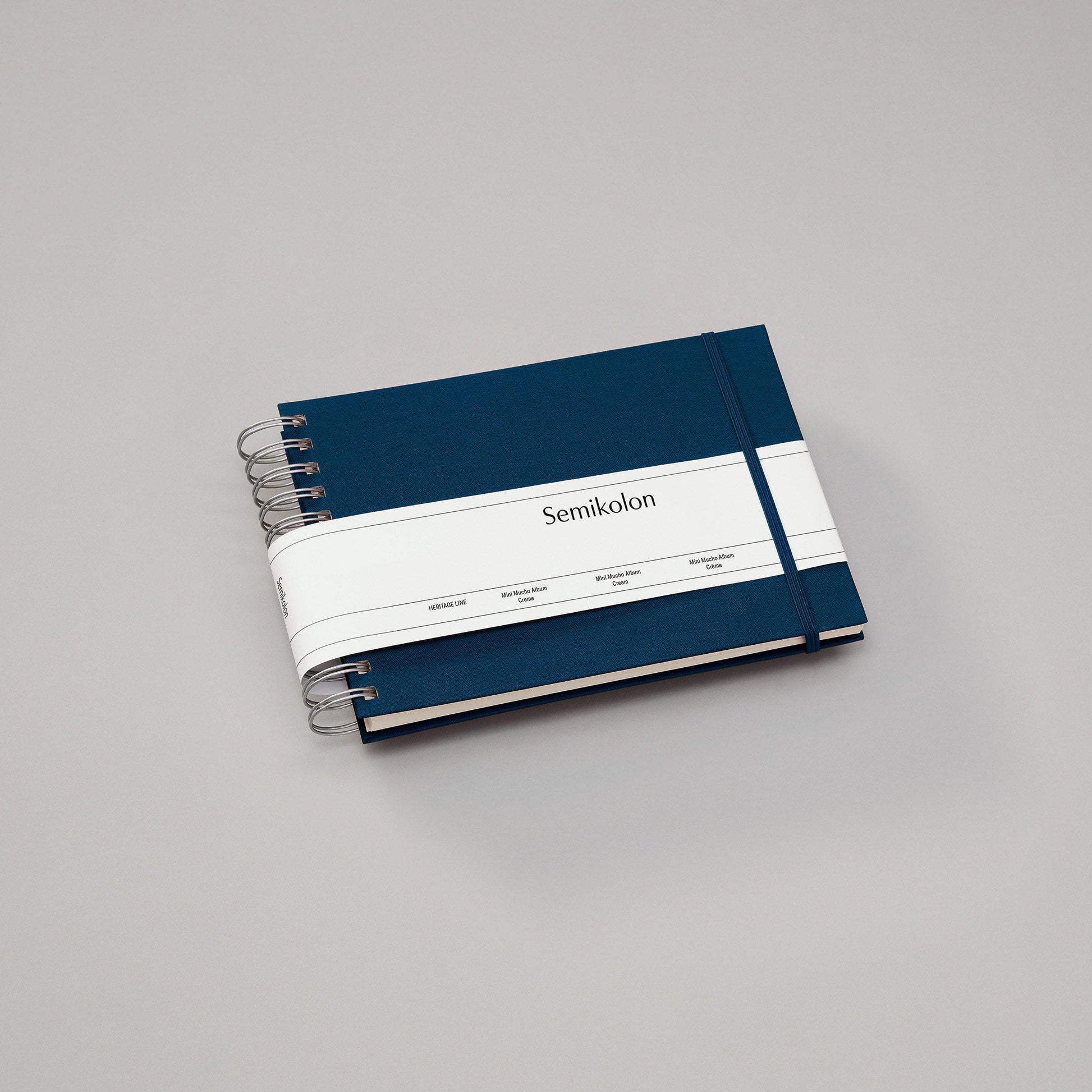 SMK Album Photo Mini Mucho-Album Photo-Semikolon-25 x 16 cm-Bleu Marine-Crème-Papeterie du Dôme
