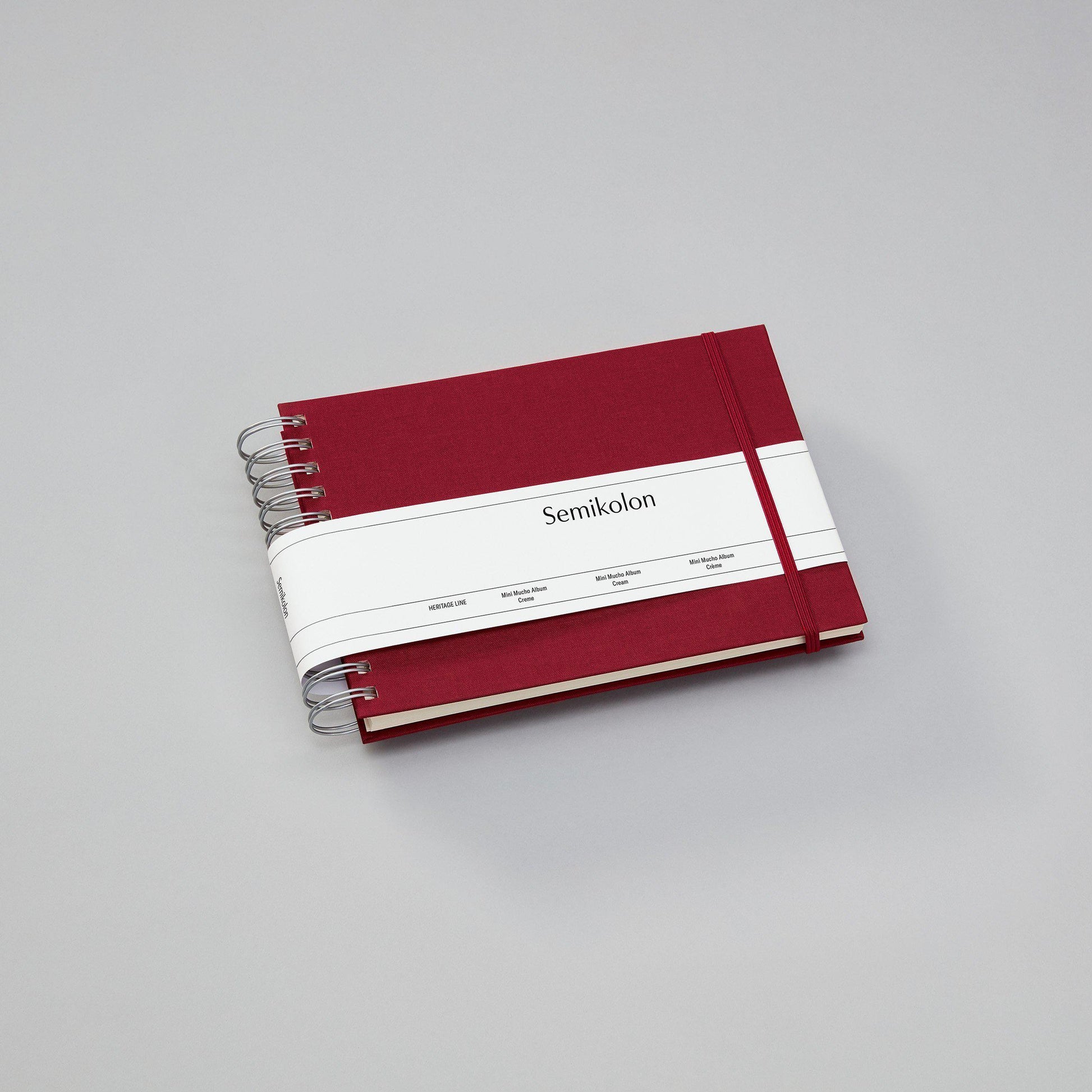 SMK Album Photo Mini Mucho-Album Photo-Semikolon-25 x 16 cm-Port Red-Crème-Papeterie du Dôme