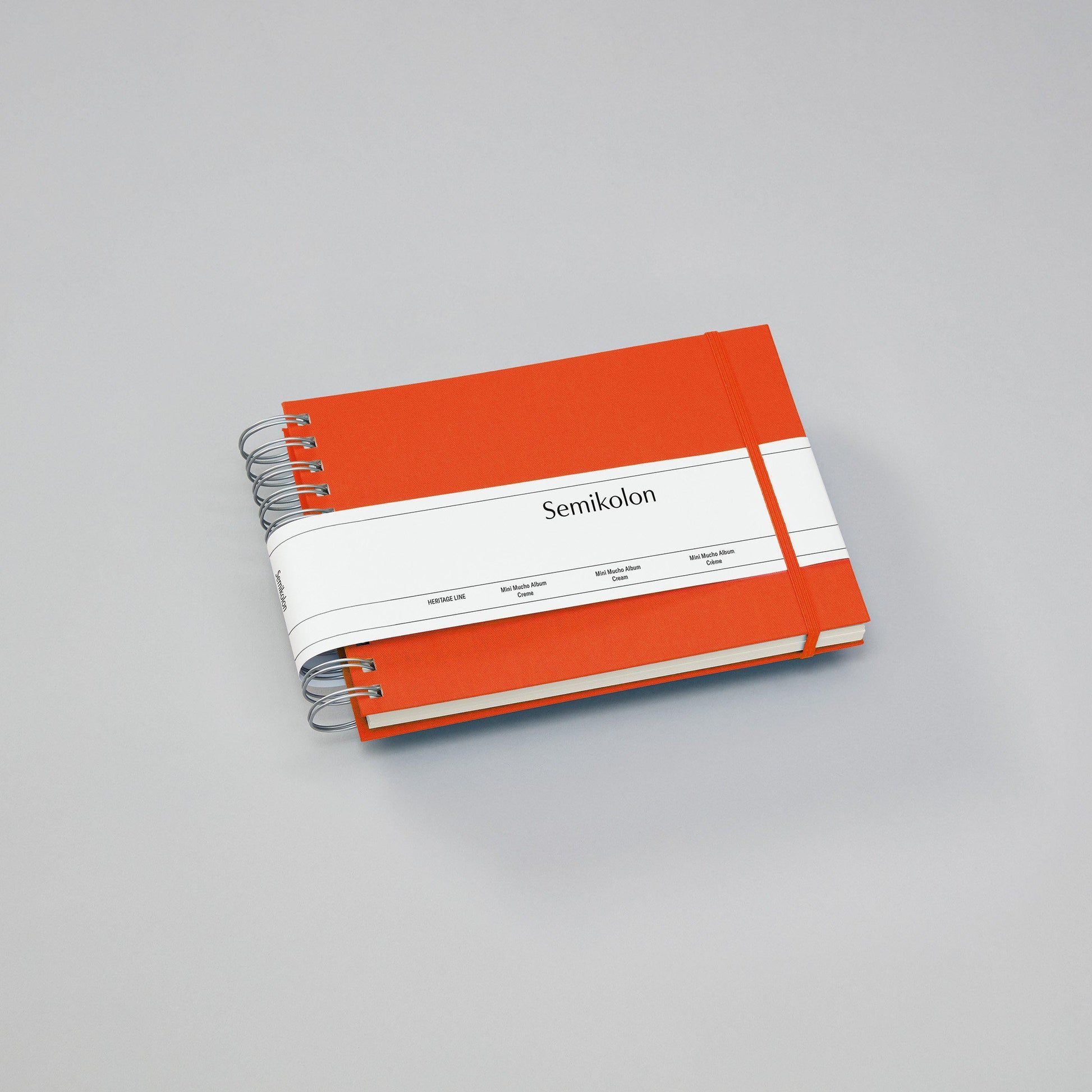 SMK Album Photo Mini Mucho-Album Photo-Semikolon-25 x 16 cm-Orange-Crème-Papeterie du Dôme
