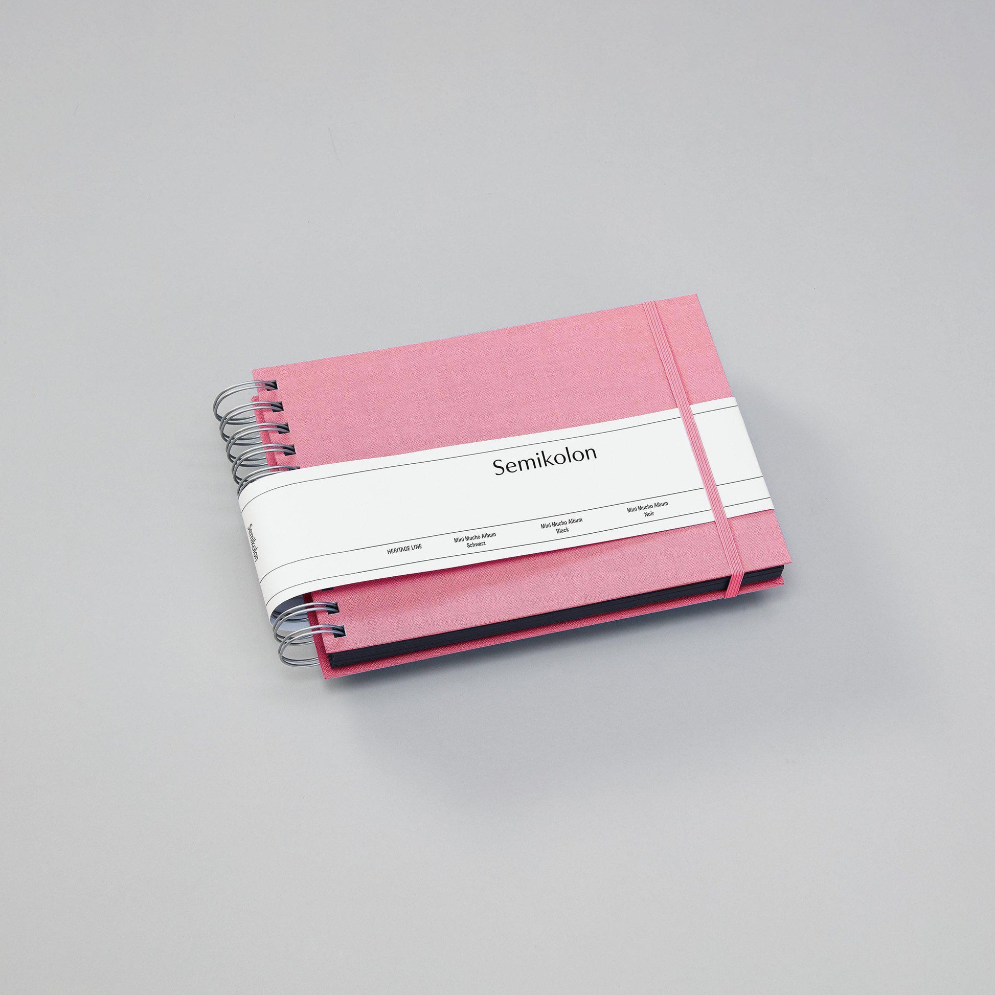SMK Album Photo Mini Mucho-Album Photo-Semikolon-25 x 16 cm-Rose-Noir-Papeterie du Dôme