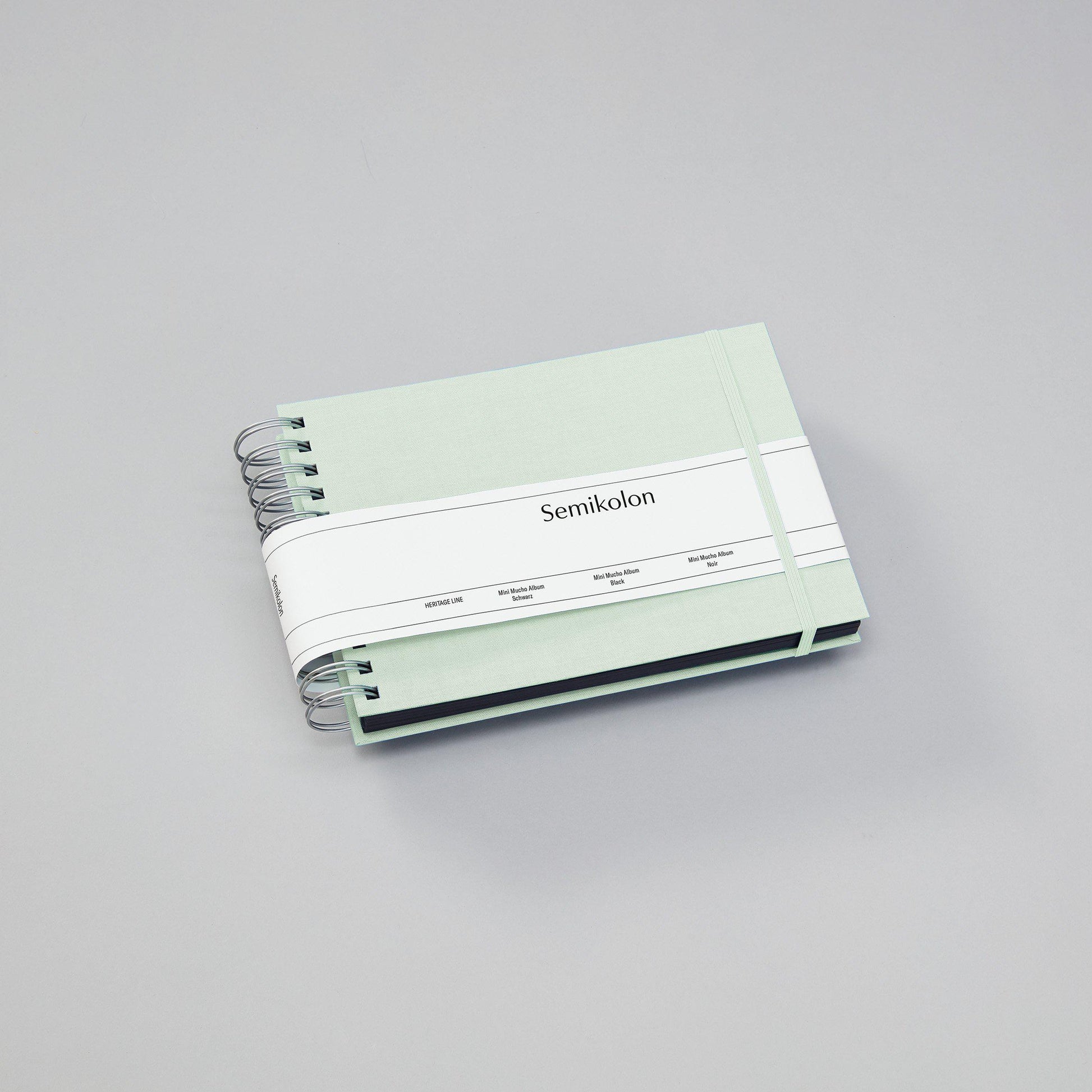 SMK Album Photo Mini Mucho-Album Photo-Semikolon-25 x 16 cm-Vert Mousse-Noir-Papeterie du Dôme