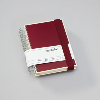 SMK Carnet A5 Mucho-Carnet-Semikolon-A5-Burgundy-Crème-Papeterie du Dôme