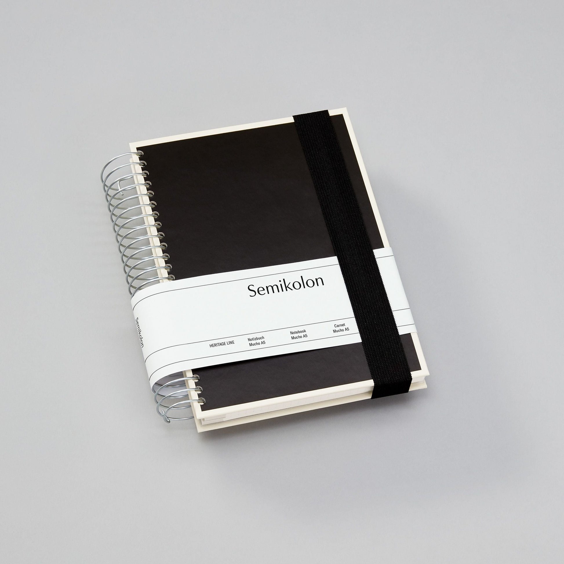 SMK Carnet A5 Mucho-Carnet-Semikolon-A5-Noir-Crème-Papeterie du Dôme