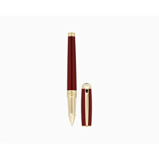 STD D Line Large Rouge Stylo Roller-Stylo Roller-S.T. Dupont-Papeterie du Dôme