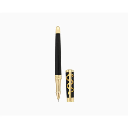 STD Liberté Hippocrate Noir et Or Stylo Roller-Stylo Roller-S.T. Dupont-Papeterie du Dôme