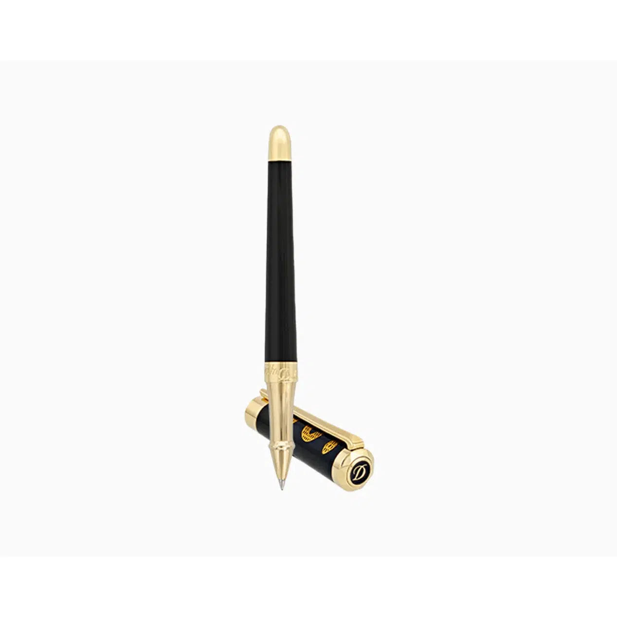 STD Liberté Hippocrate Noir et Or Stylo Roller-Stylo Roller-S.T. Dupont-Papeterie du Dôme