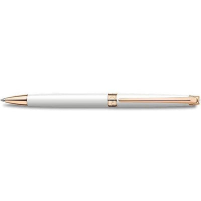 Stylo Bille Caran d'Ache Léman Slim Blanc Or Rose-Stylo Bille-Caran d'Ache-Papeterie du Dôme
