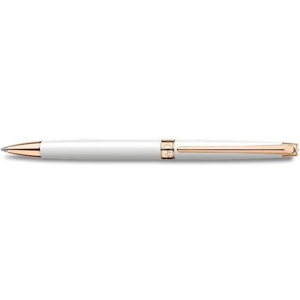 Stylo Bille Caran d'Ache Léman Slim Blanc Or Rose-Stylo Bille-Caran d'Ache-Papeterie du Dôme