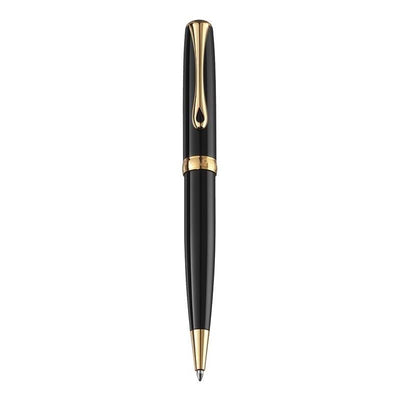 Stylo Bille Diplomat Excellence A2 Laqué Noir Doré-Stylo Bille-Diplomat-Papeterie du Dôme