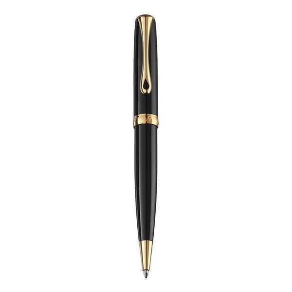 Stylo Bille Diplomat Excellence A2 Laqué Noir Doré-Stylo Bille-Diplomat-Papeterie du Dôme