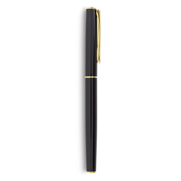 Stylo Plume Diplomat Traveller Laqué Noir Doré-Stylo Plume-Diplomat-Papeterie du Dôme