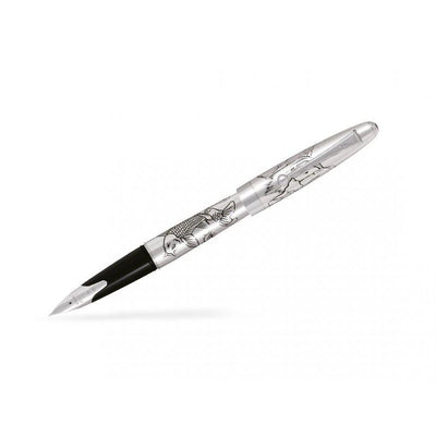 Stylo Plume Pilot Silver Carpe - Argent-Stylo Plume-Pilot-Papeterie du Dôme