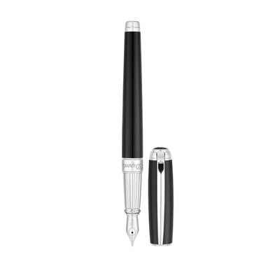 Stylo Plume S.T. Dupont D Line Large Noir Palladium-Stylo Plume-S.T. Dupont-Papeterie du Dôme
