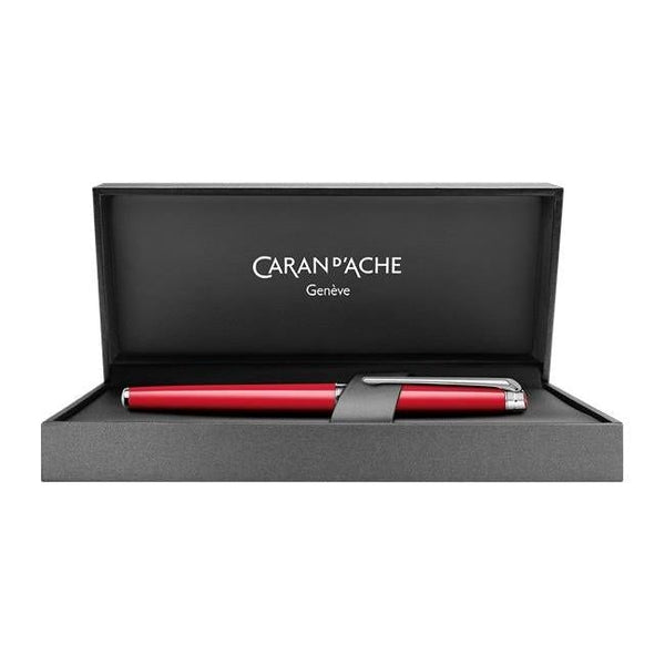 Stylo Roller Caran d'Ache Léman Slim Rouge-Stylo Roller-Caran d'Ache-Papeterie du Dôme