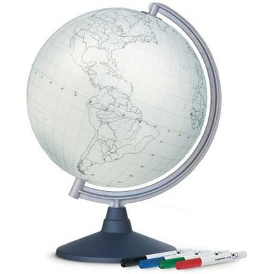 TCD Globe Terrestre Educatif Blanc Blank 30cm-Globe Terrestre-Tecnodidattica-Papeterie du Dôme