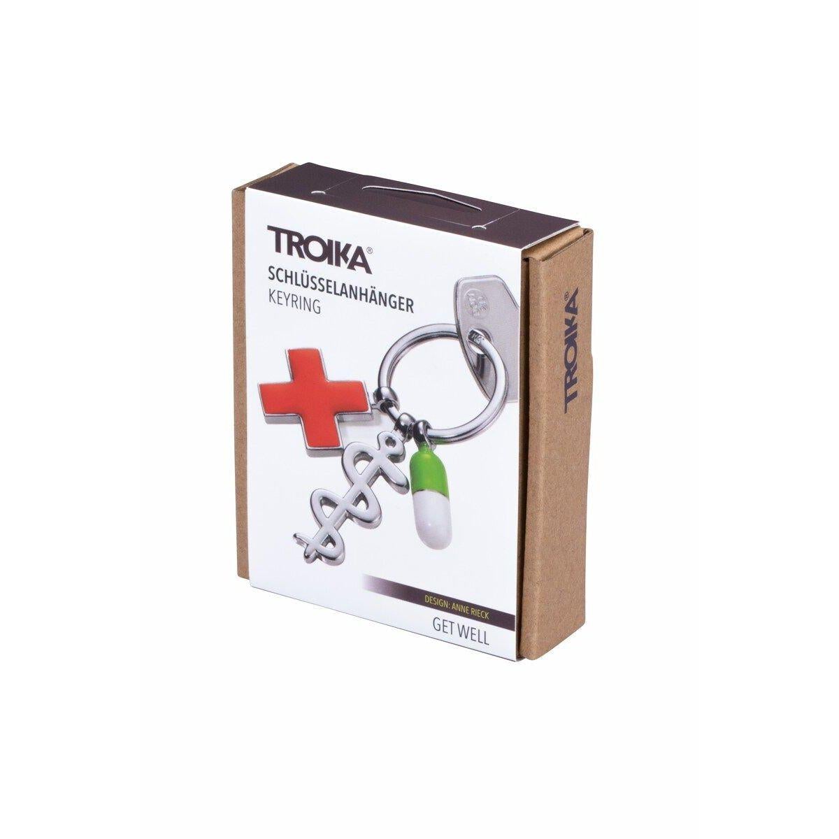 TRK Porte Clés "Get Well"-Porte Clés-Troika-Papeterie du Dôme
