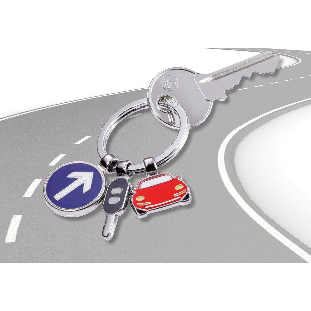 TRK Porte Clés "On the Road"-Porte Clés-Troika-Papeterie du Dôme