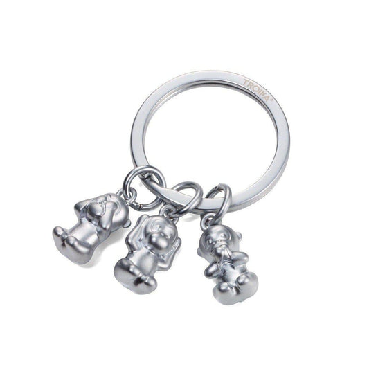 TRK Porte Clés "Singes de la Sagesse"-Porte Clés-Troika-Papeterie du Dôme