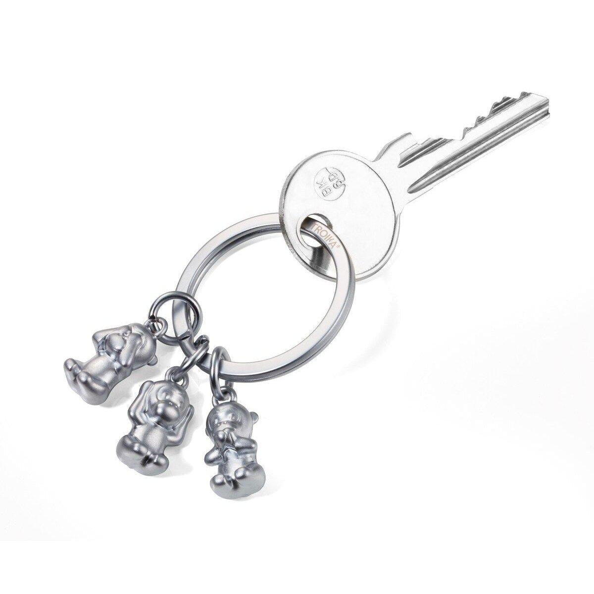 TRK Porte Clés "Singes de la Sagesse"-Porte Clés-Troika-Papeterie du Dôme