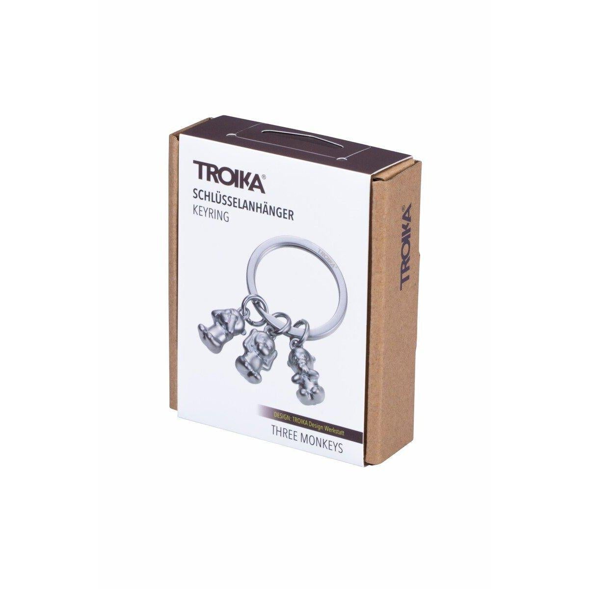 TRK Porte Clés "Singes de la Sagesse"-Porte Clés-Troika-Papeterie du Dôme