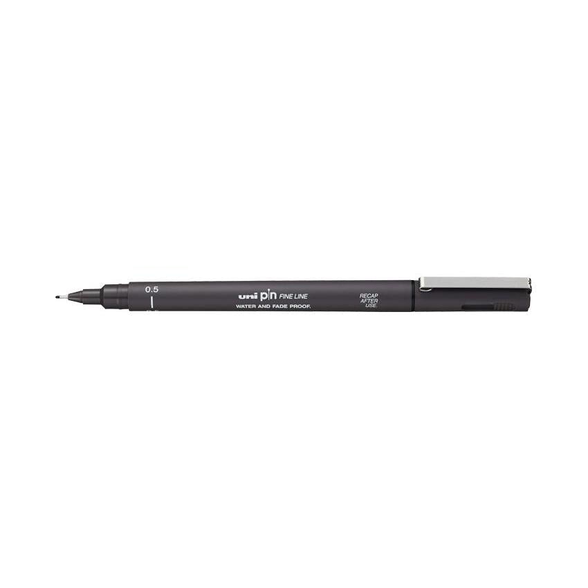 UNI Feutre Pin-Stylo Feutre-Uni-ball-0.5 mm-Gris Foncé-Papeterie du Dôme