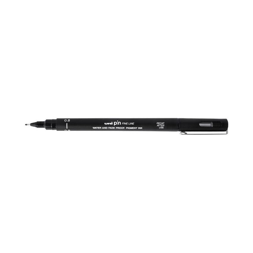 UNI Feutre Pin-Stylo Feutre-Uni-ball-0.8 mm-Noir-Papeterie du Dôme