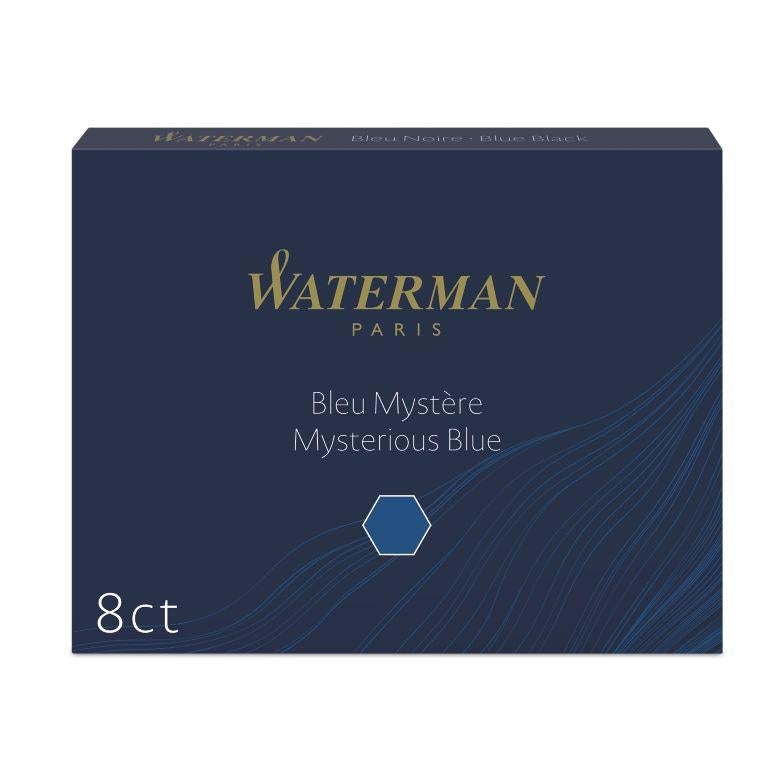 WMN Cartouches Encre Longues-Encre-Waterman-Bleu Mystère-Papeterie du Dôme